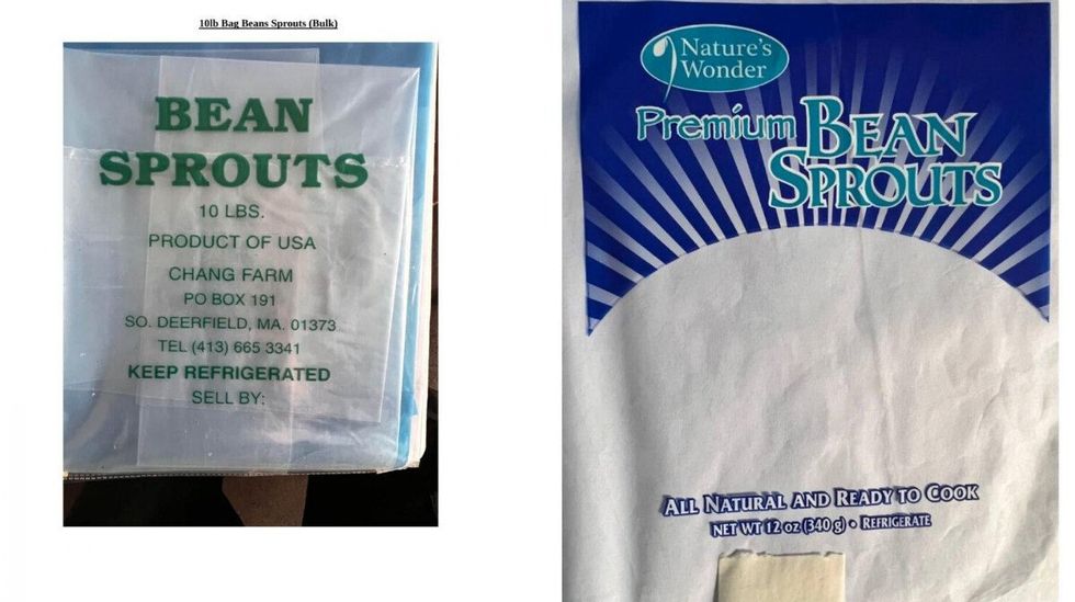 Chang Farm's recalled Bean Sprouts.