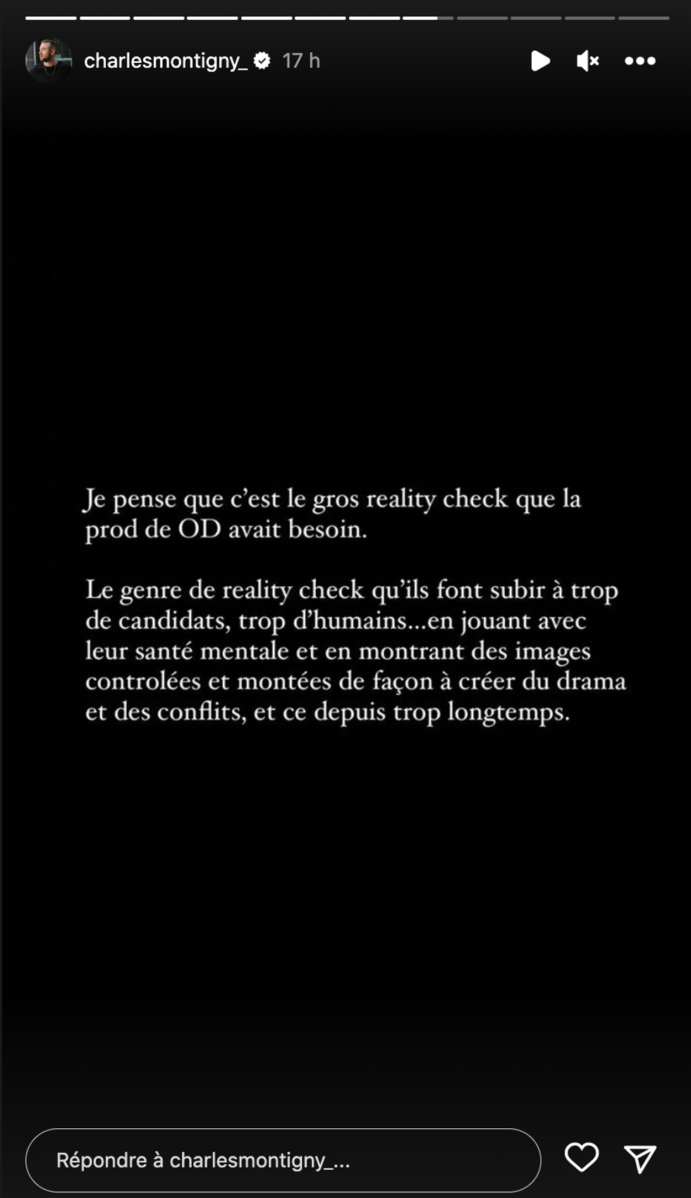 Charles Montigny d'OD Chez Nous.