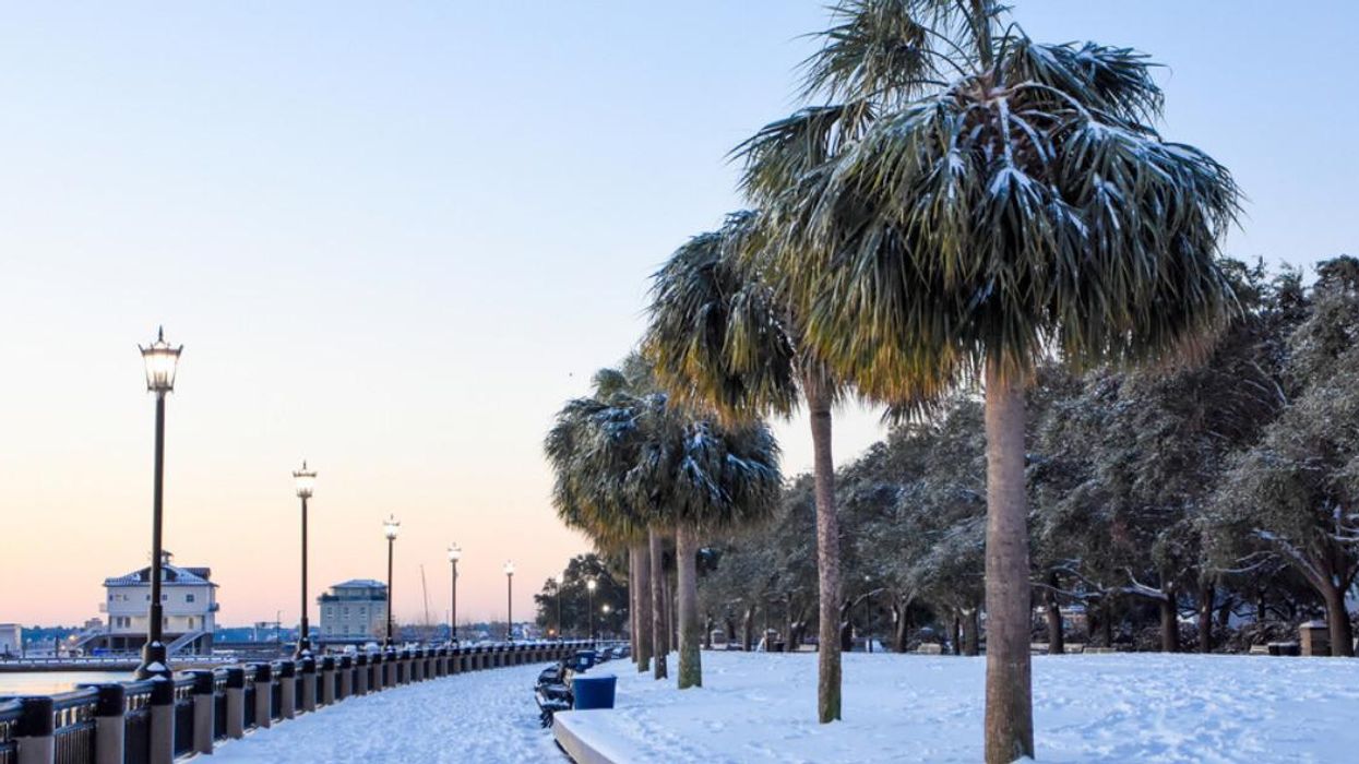 Charleston, South Carolina after a snowstorm.