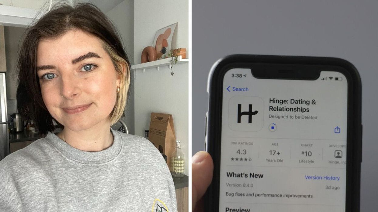 Charlie Hart. Right: Hinge