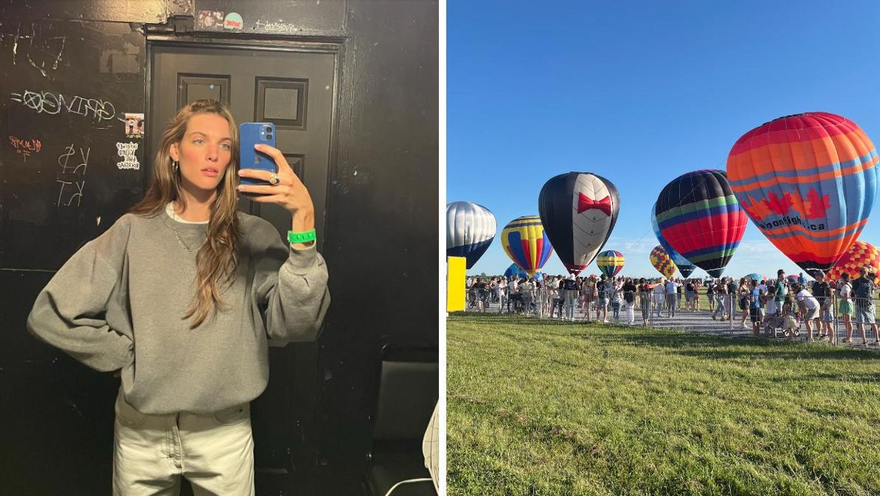 Charlotte Cardin. Droite : L'International de Montgolfières.
