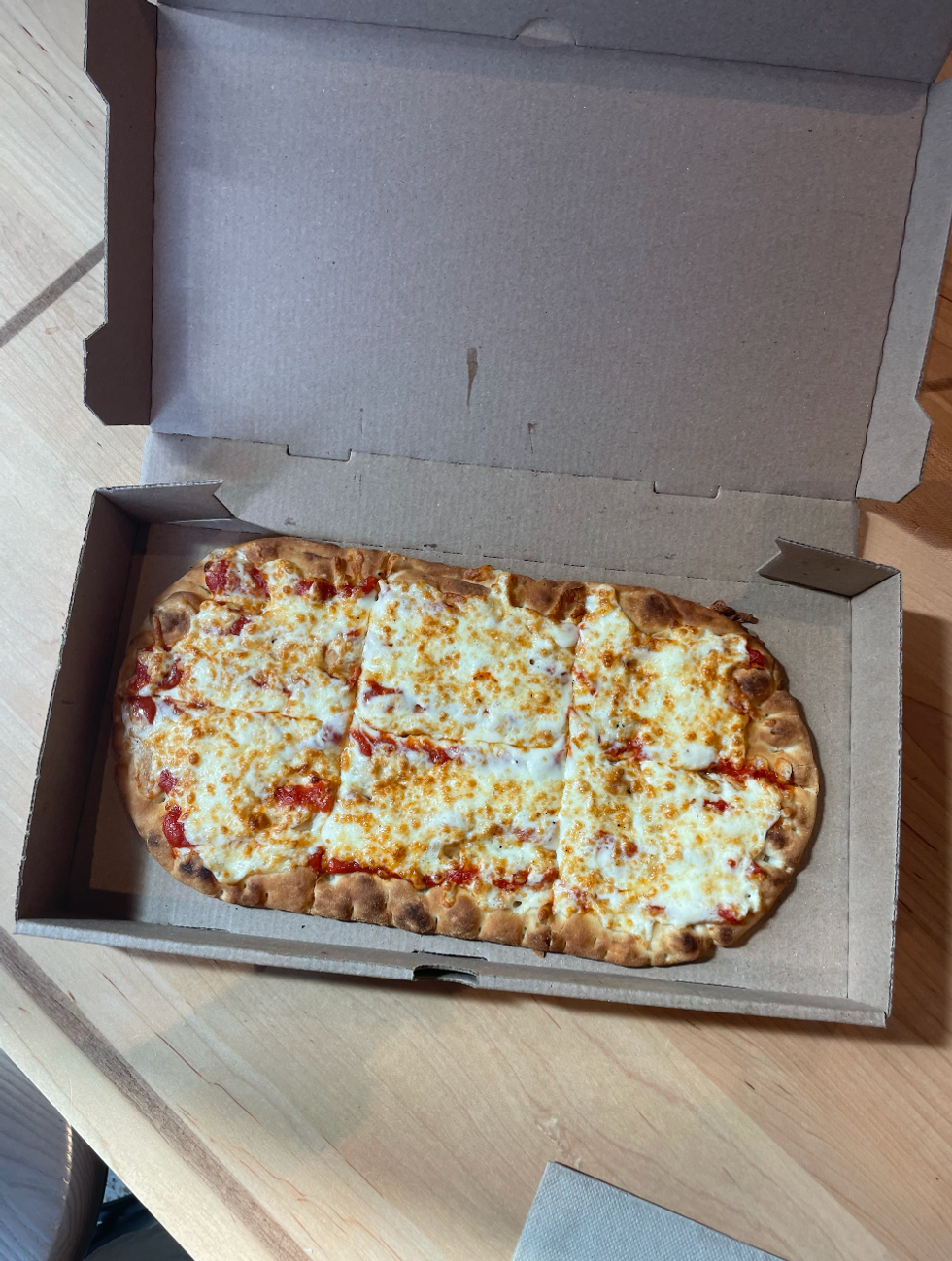 Cheese Flatbread at Tim Hortons.