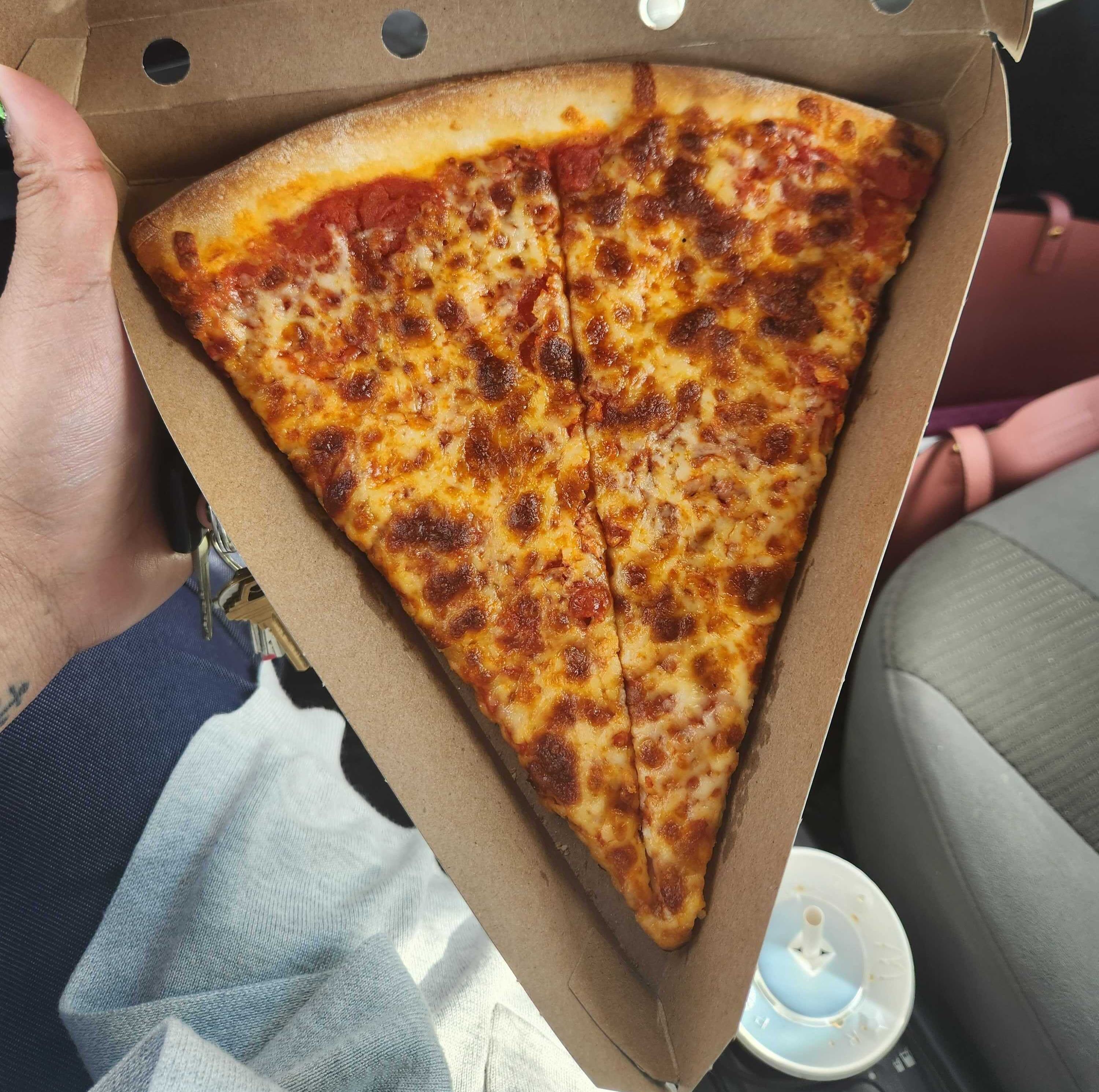 Cheese pizza from Pizza Nova that cost $5.10