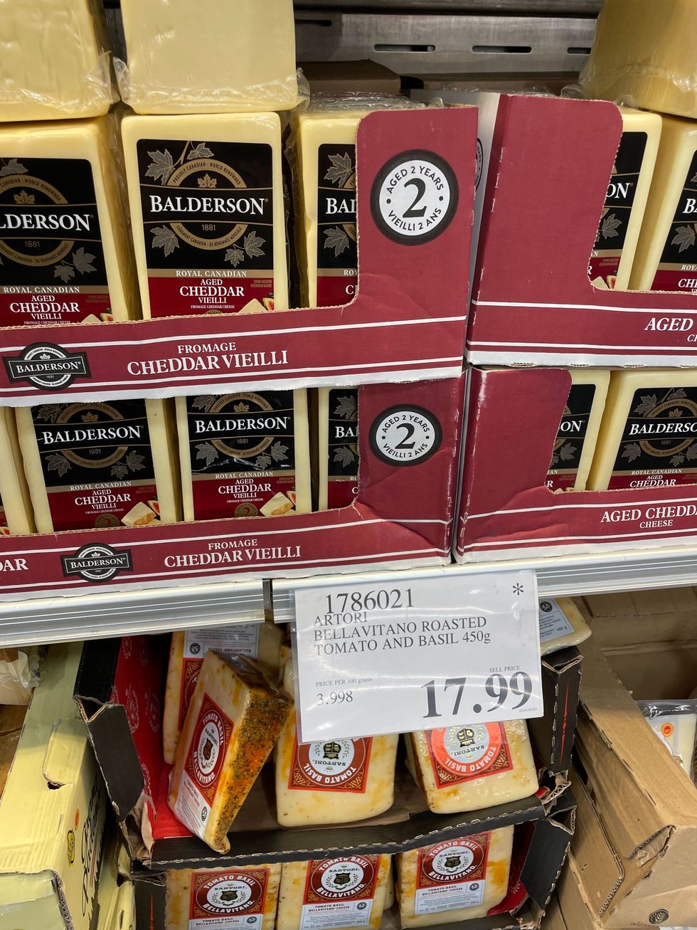 cheeses at costco