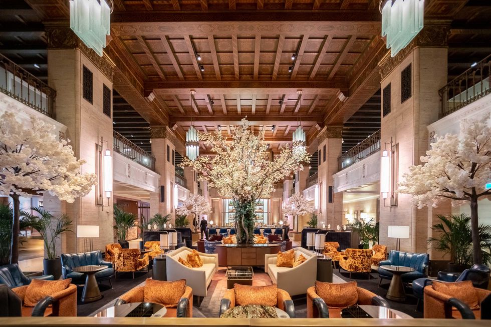 Cherry blossom trees in CLOCKWORK.