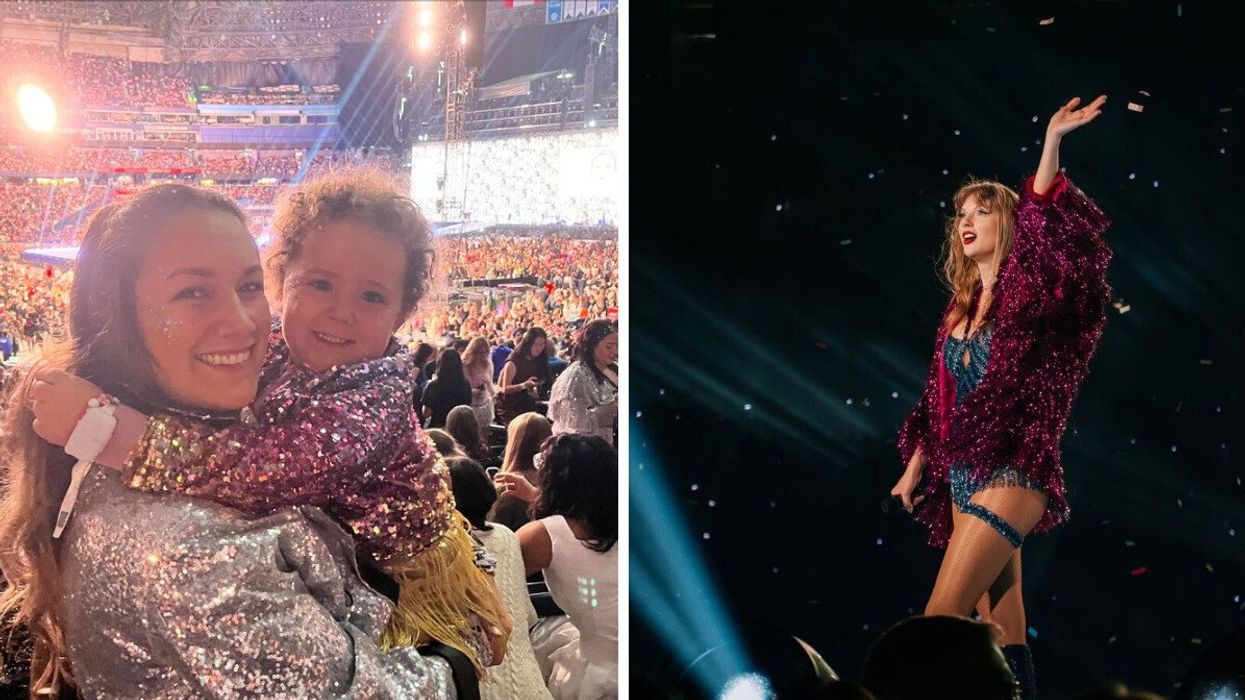 Chiara Langton et sa mère, Christine Clogg. Droite: Taylor Swift