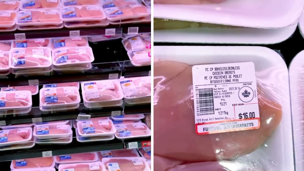 Chicken at Loblaws in Ontario.