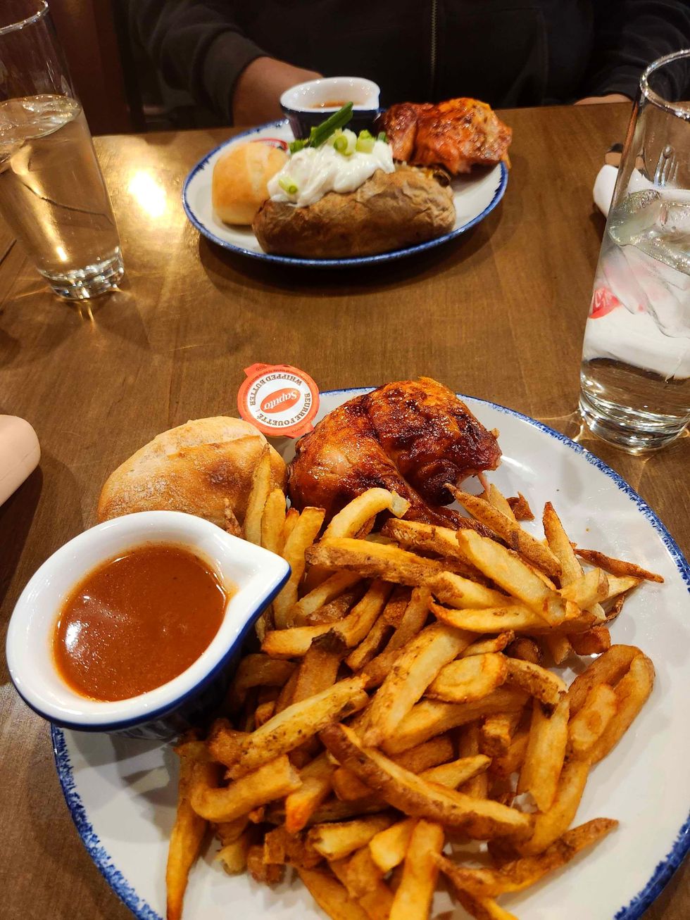 Chicken, fries and gravy from Swiss Chalet.