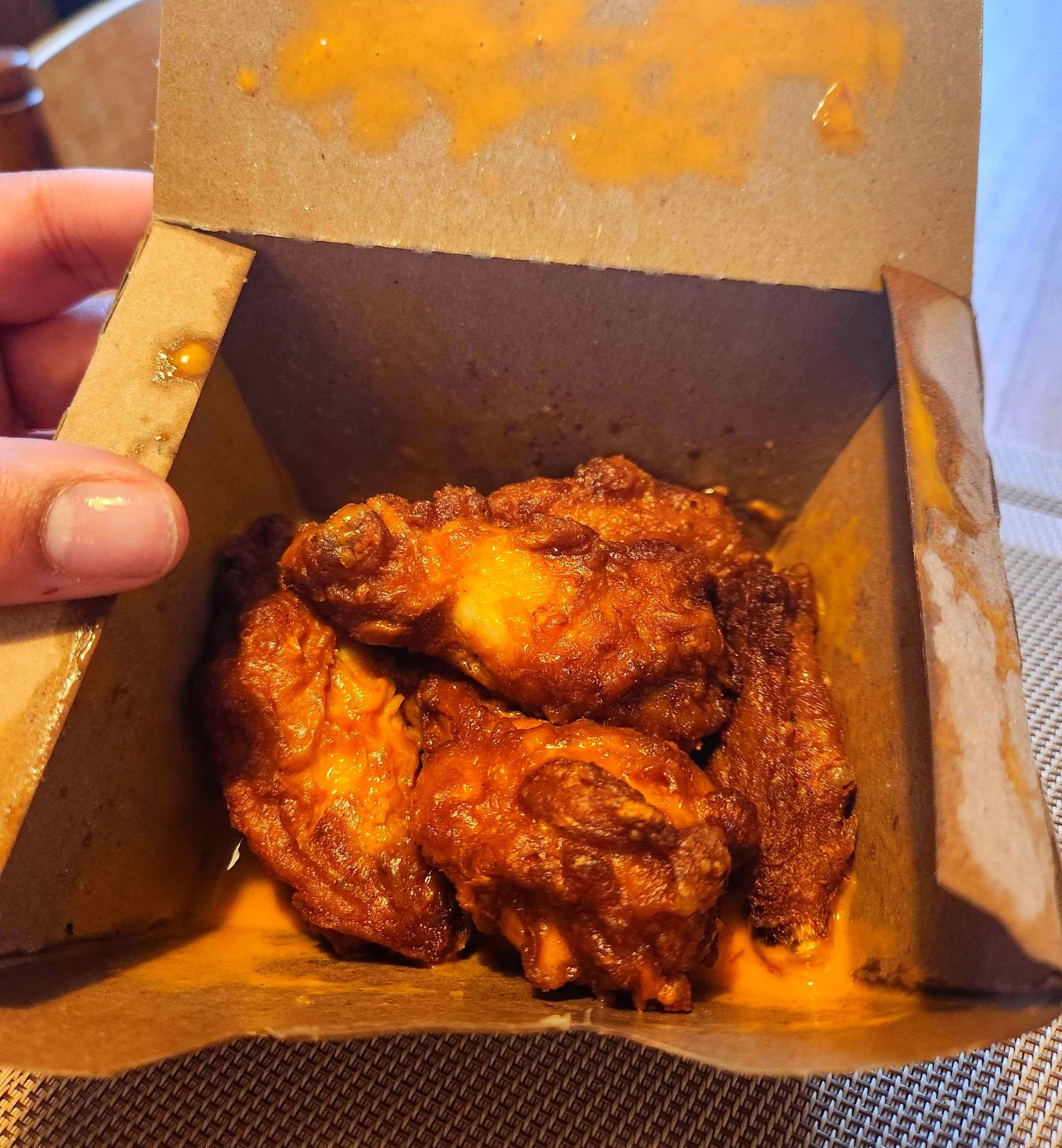 Chicken wings from Pizza Pizza.