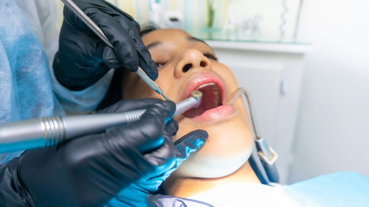 child getting dental care