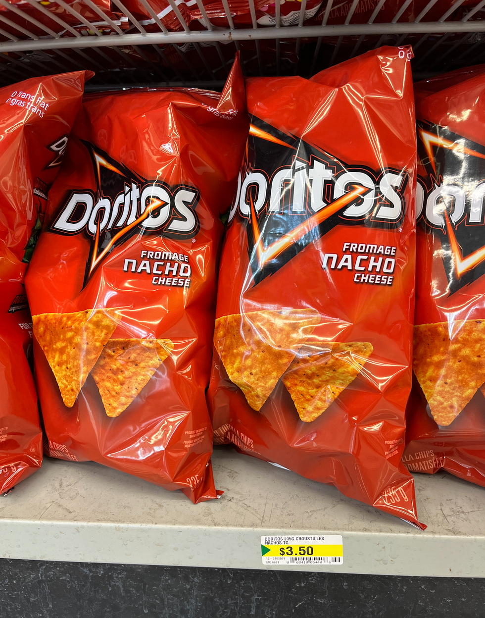 Chips Doritos au Dollarama.