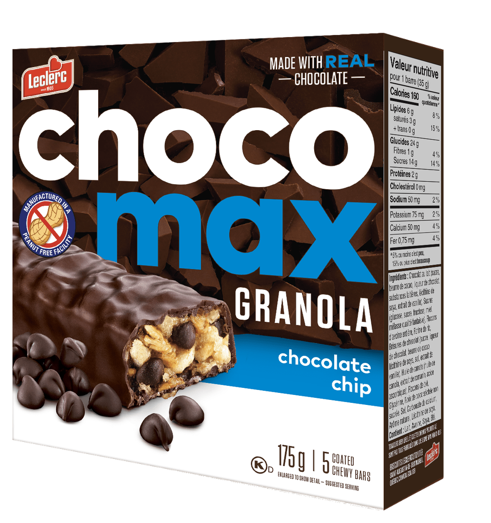 Choco Max Granola Coated Chewy Bars - Chocolate Chip.