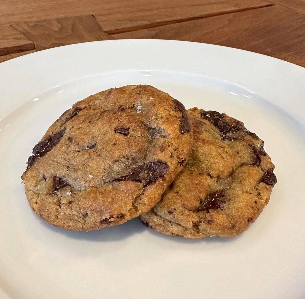 Chocolate chip cookies at Courage Cookies