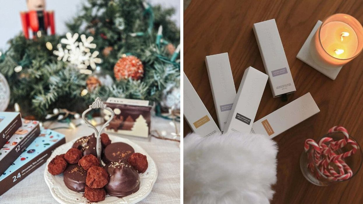 Chocolats FAYS. Droite: produits MADE IN VANILLE.