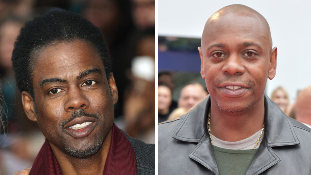 Chris Rock. Right: Dave Chapelle.