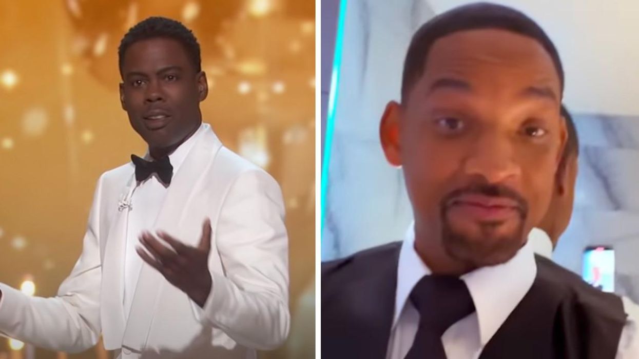 Chris Rock. Right: Will Smith.