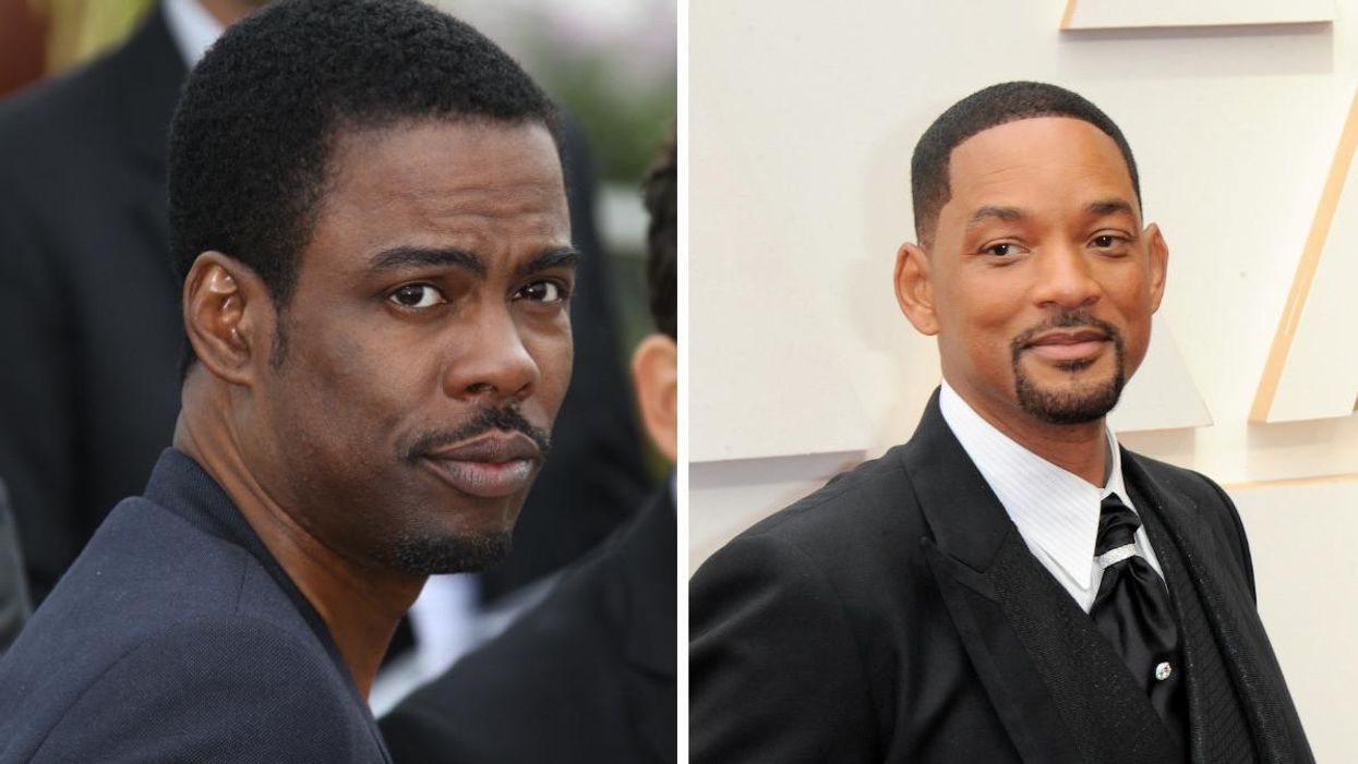 Chris Rock. Right: Will Smith.