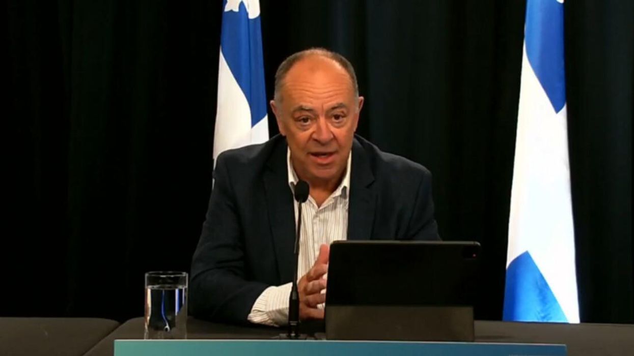 Christian Dubé en point de presse, 1er novembre 2022.