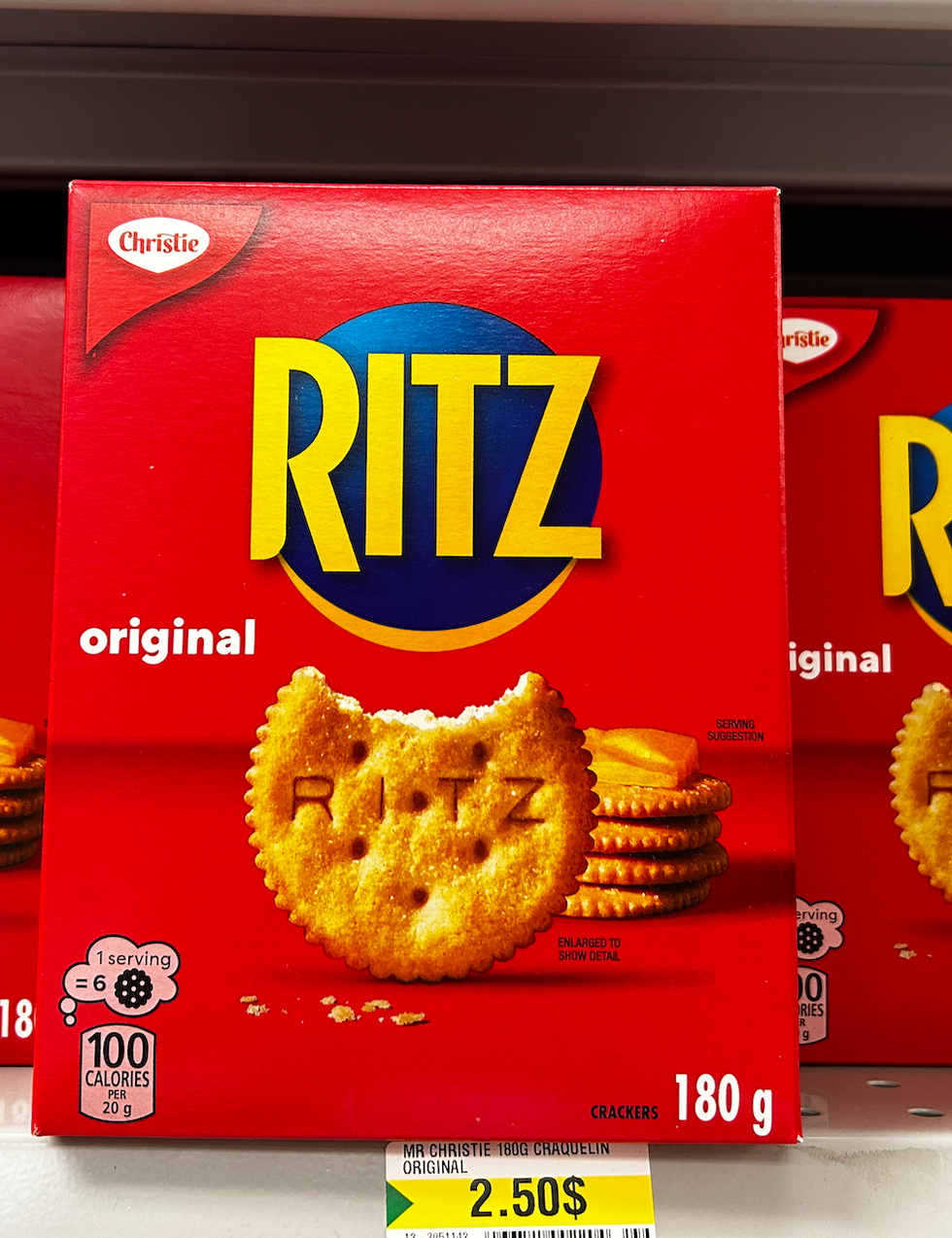 Christie - Biscuits Ritz en vente au Dollarama de Ch\u00e2teauguay.