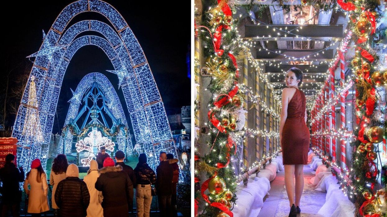 Christmas decor at Casa Loma in Toronto.