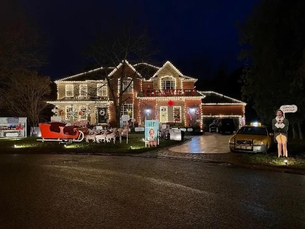 Christmas house in Stittsville, Ottawa.