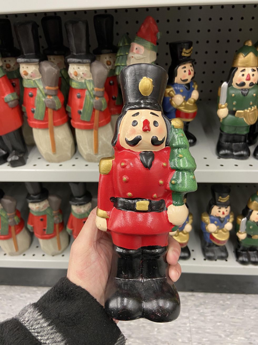 Christmas nutcracker figurine.