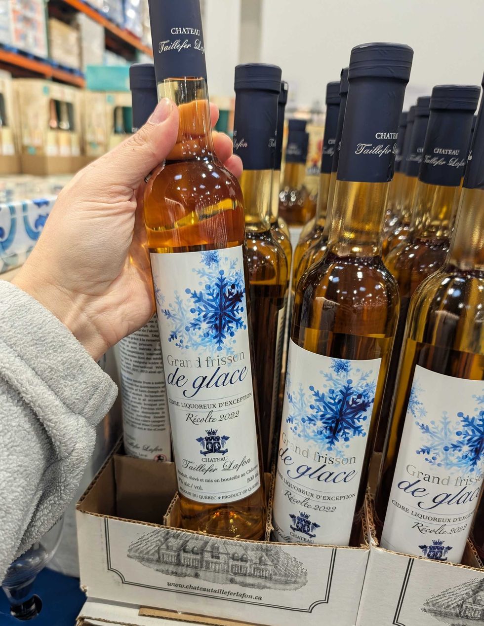 Cidre de glace Grand frissons de Ch\u00e2teau Taillefer Lafon.