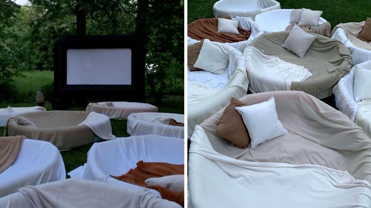 Ciné-parc à domicile près de Montréal.