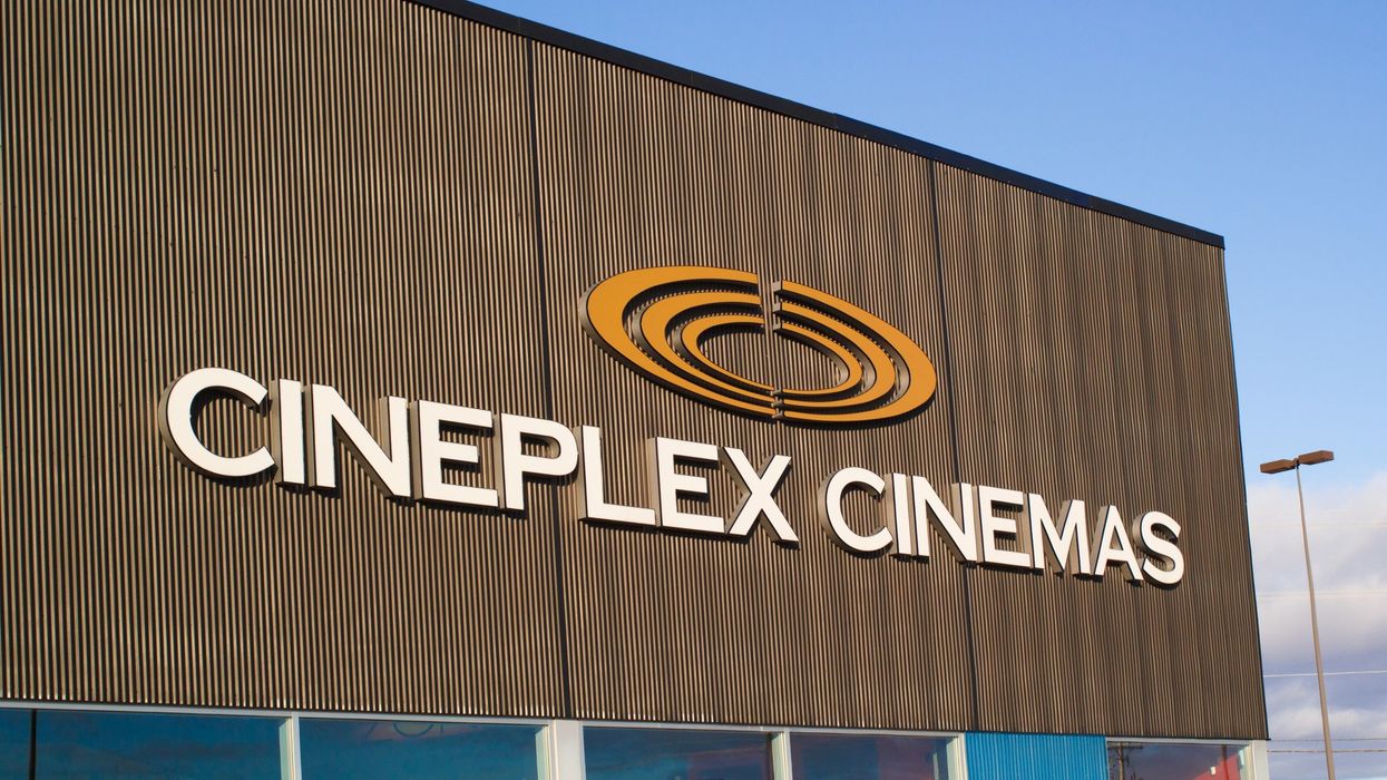 Cineplex theatre in Canada.