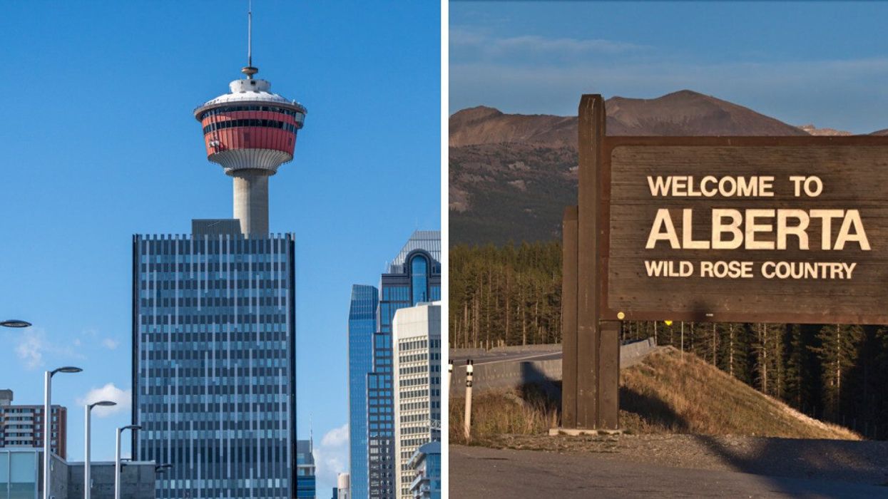 City of Calgary. Right: Moving to Alberta.