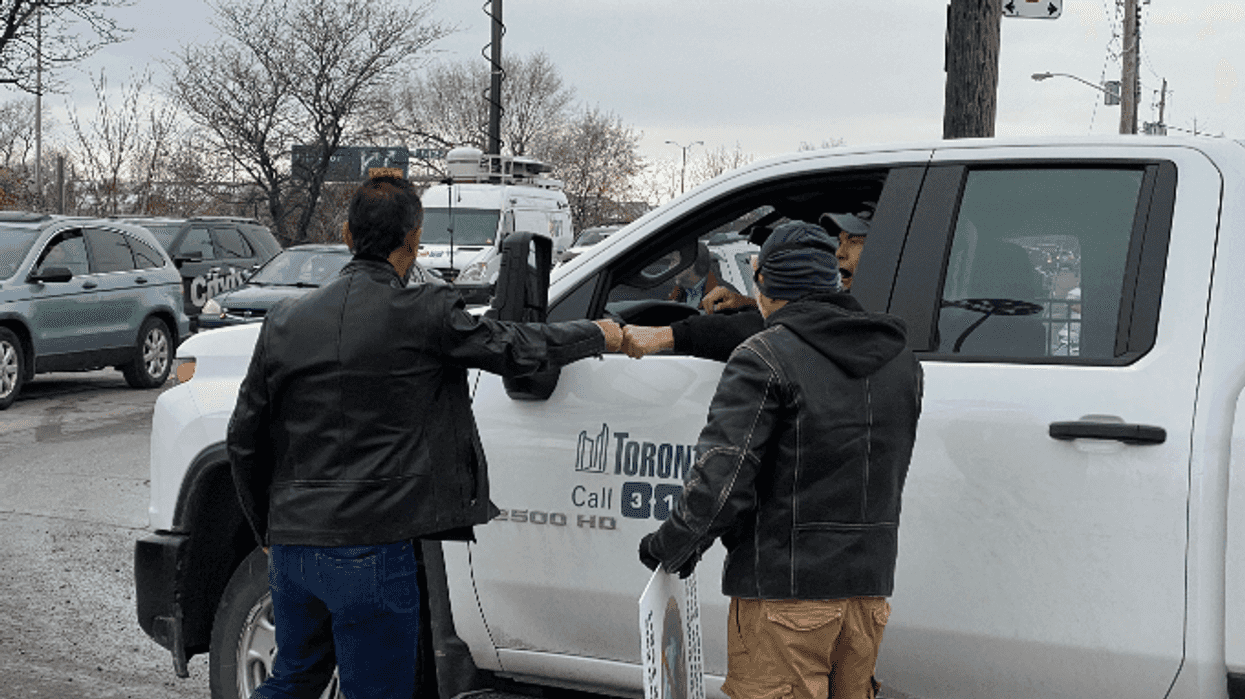 City Of Toronto Employee Caught Cheering For Anti-Maskers In His Work Truck (VIDEO)