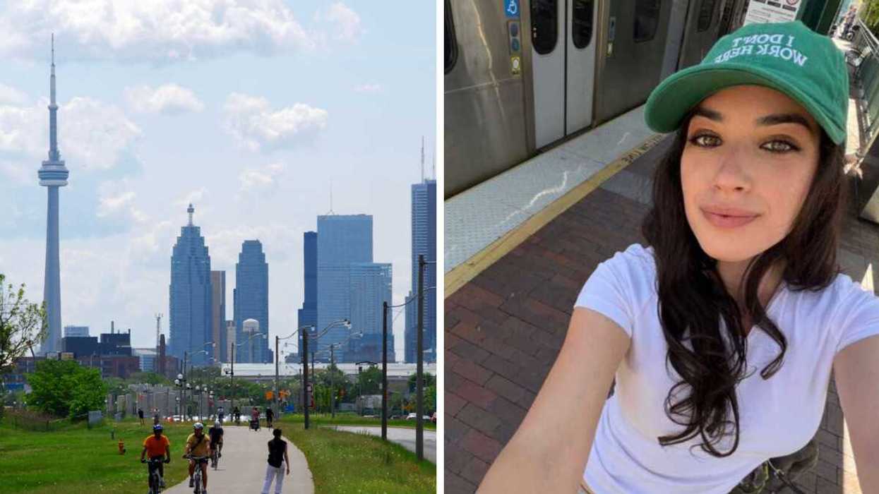 City of Toronto. Right: Selfie.