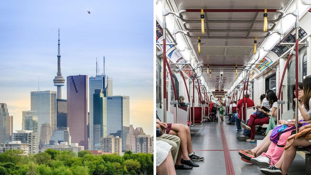 City of Toronto. Right: Toronto Subway.