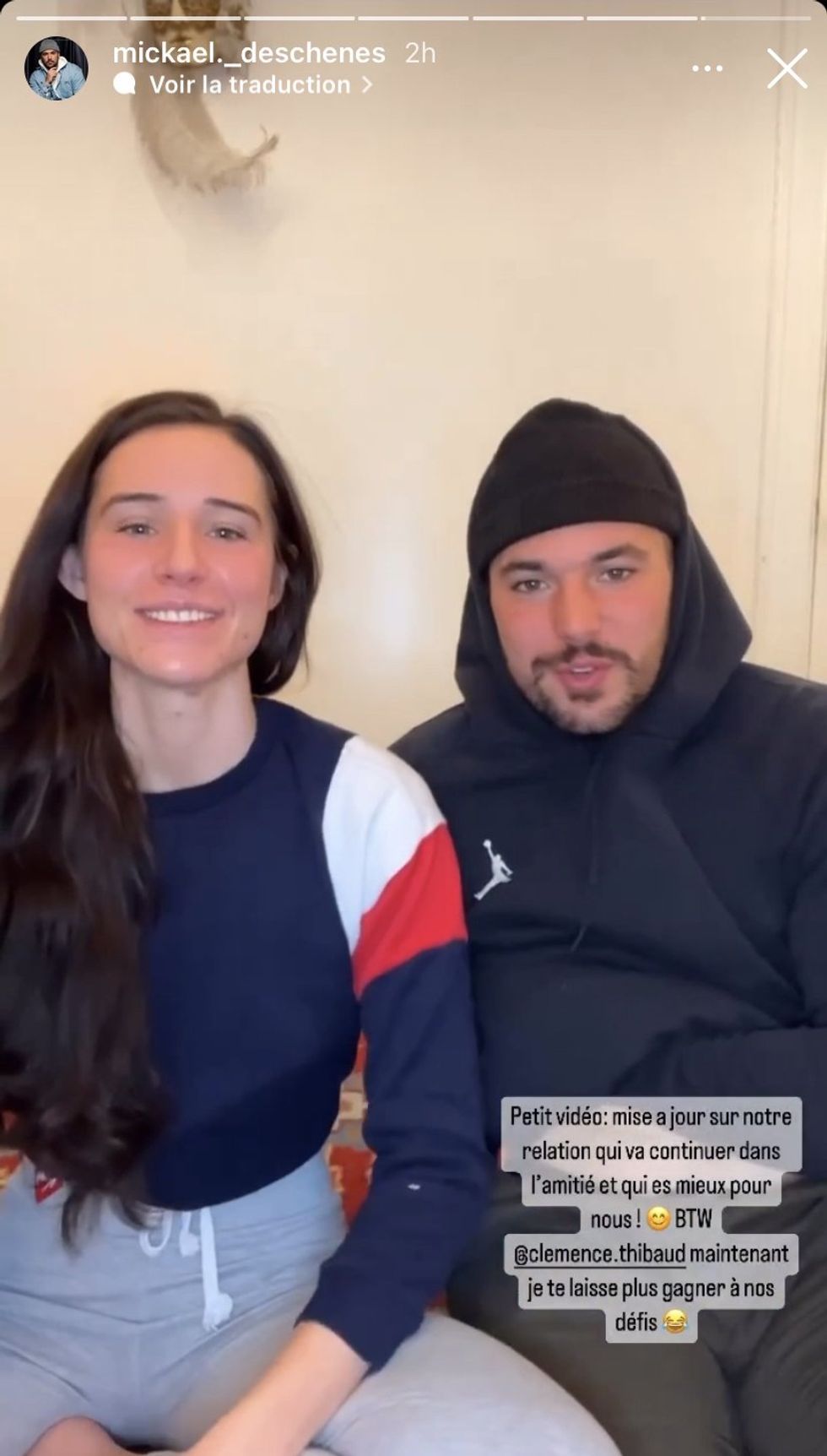 Cl\u00e9mence et Micka\u00ebl d'Occupation Double.