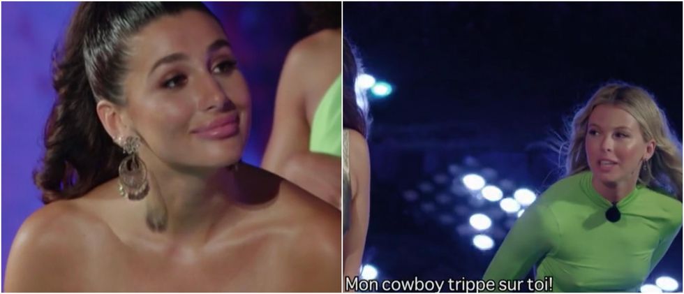 Claudia d'OD Martinique. Droite : M\u00e9gane lors du tapis rouge d'OD.