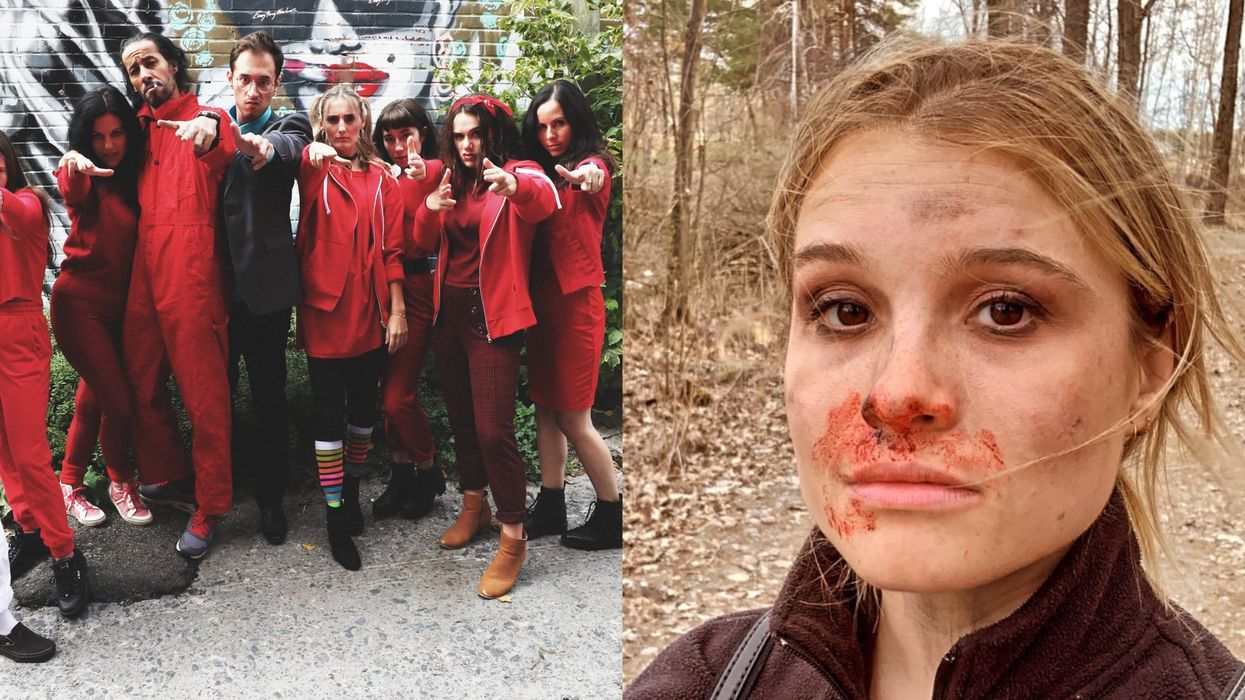 Claudie Mercier et Jessie Nadeau dans une parodie de Casa de Papel