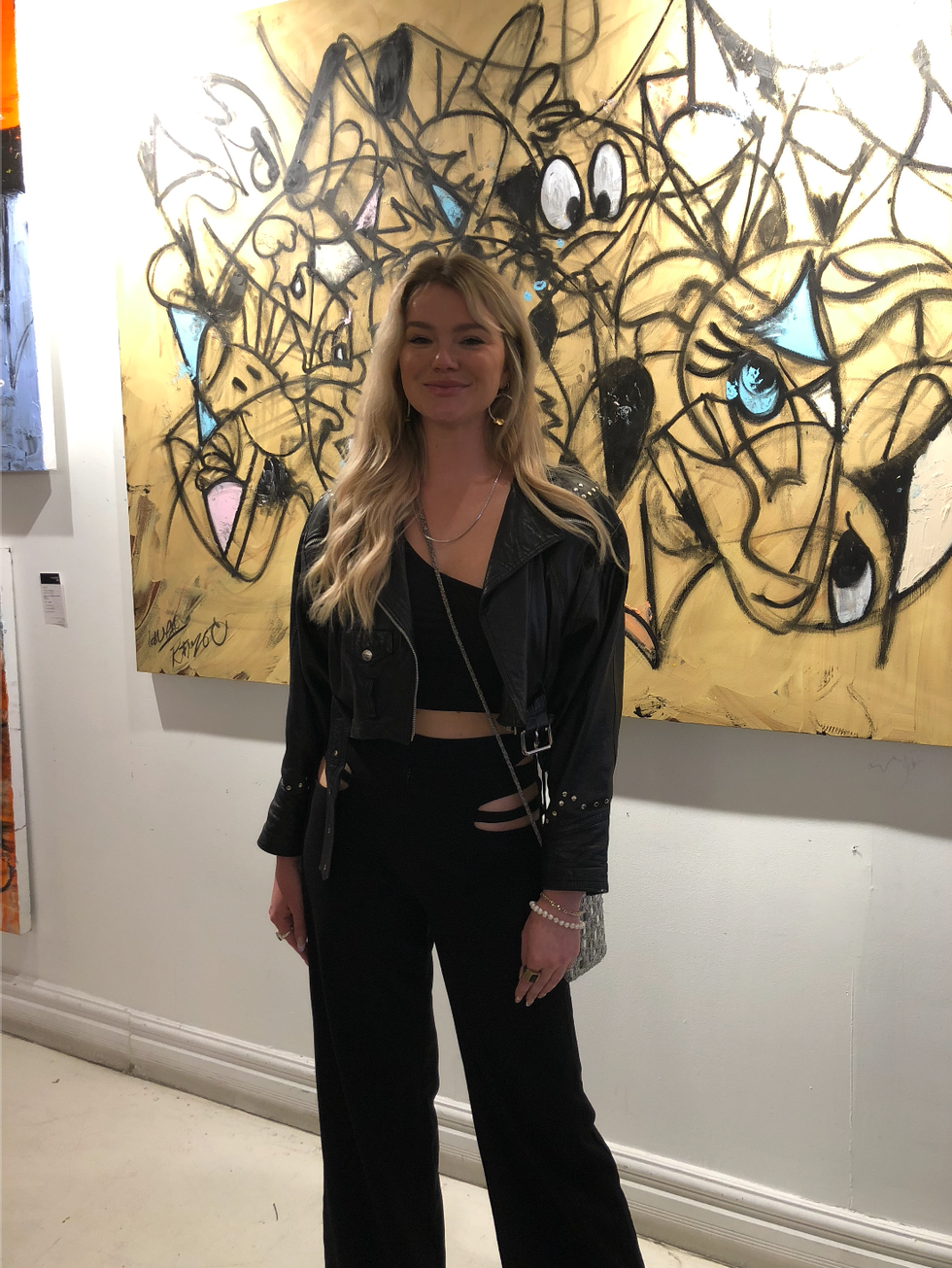 Clodelle d'OD \u00e0 la soir\u00e9e d'Hugo Renzo.