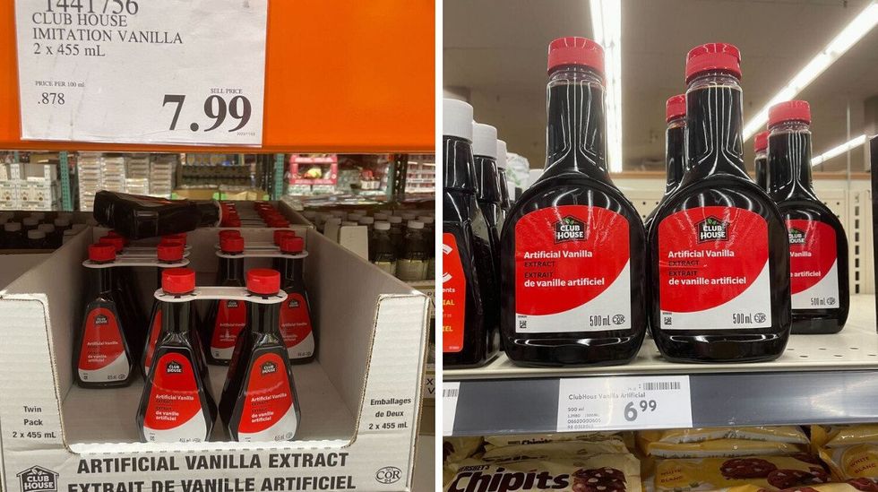 club house artificial vanilla extract at costco and sobeys