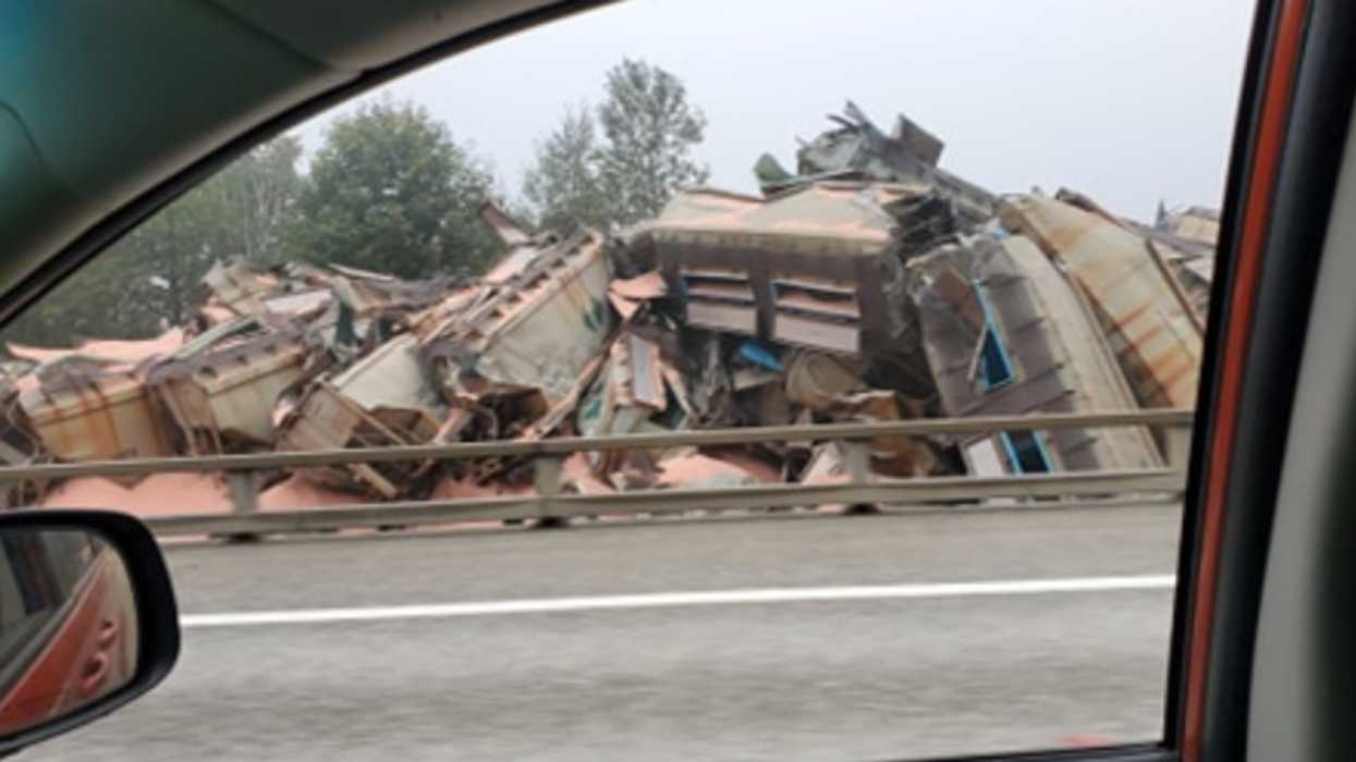 CN Train Derailment In BC Caused At Least 20 Cars To Fall Into Water