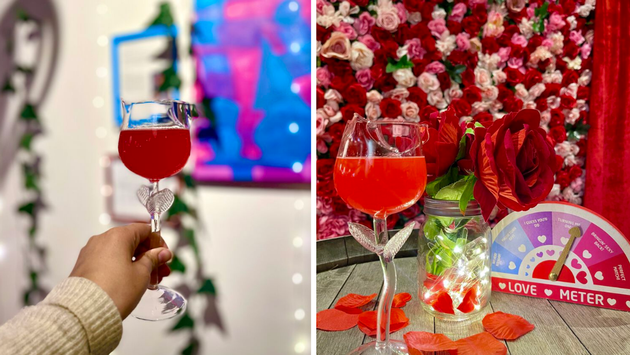 Cocktails from Once Upon a Time's Valentines Day pop up bar.