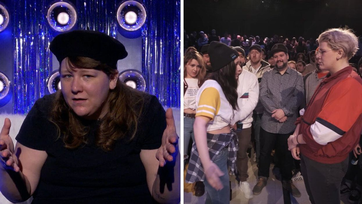 Coco Belliveau à Big Brother Célébrités. Droite : Coco Belliveau au WordUP! Battles.