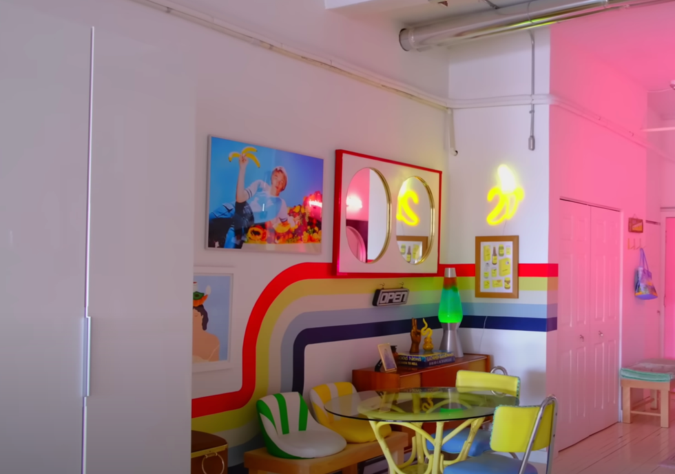 Coin d\u00e9jeuner de l'appartement de Marianne Plaisance.