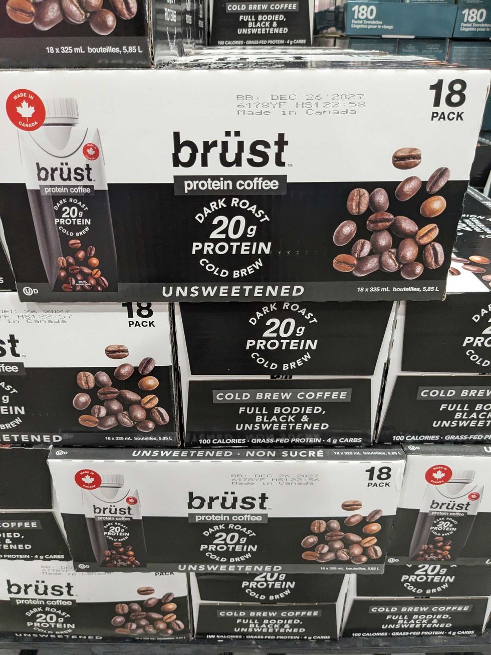 Cold brew coffee packages.