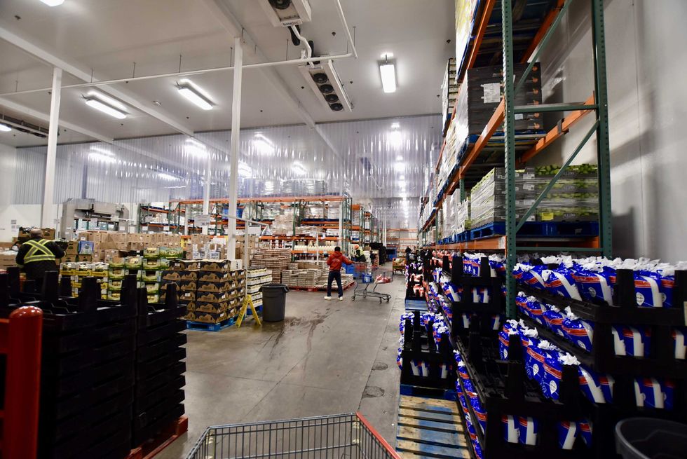 Cold room at Costco Business Centre.