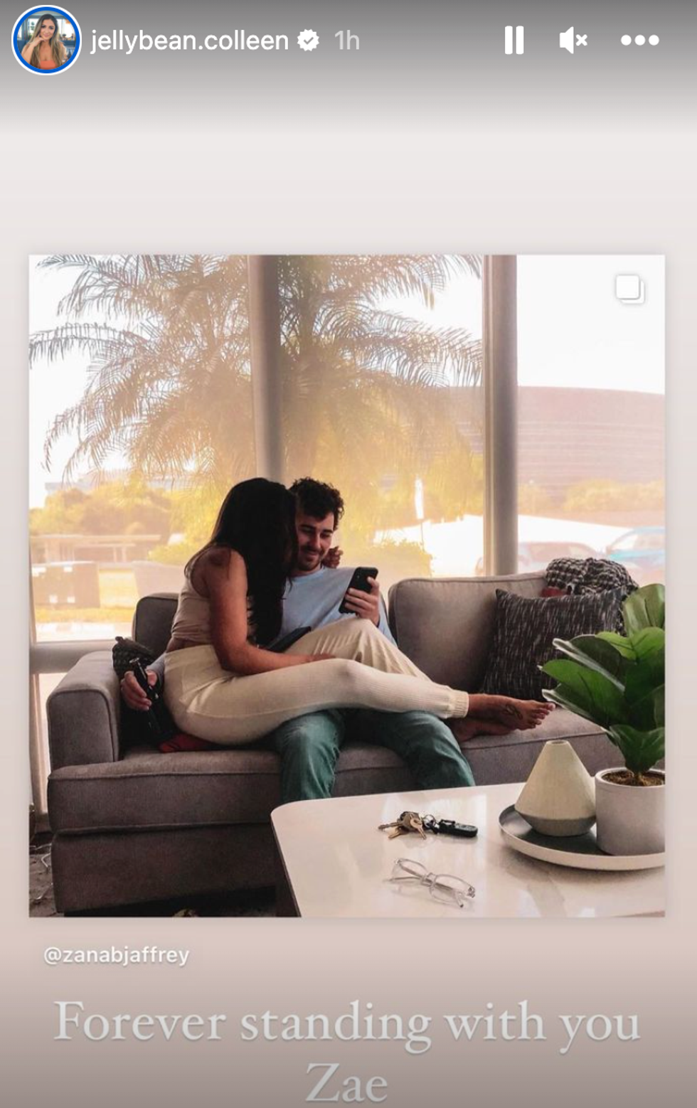 Colleen Reed in response to Zanab Jaffrey's Instagram post.