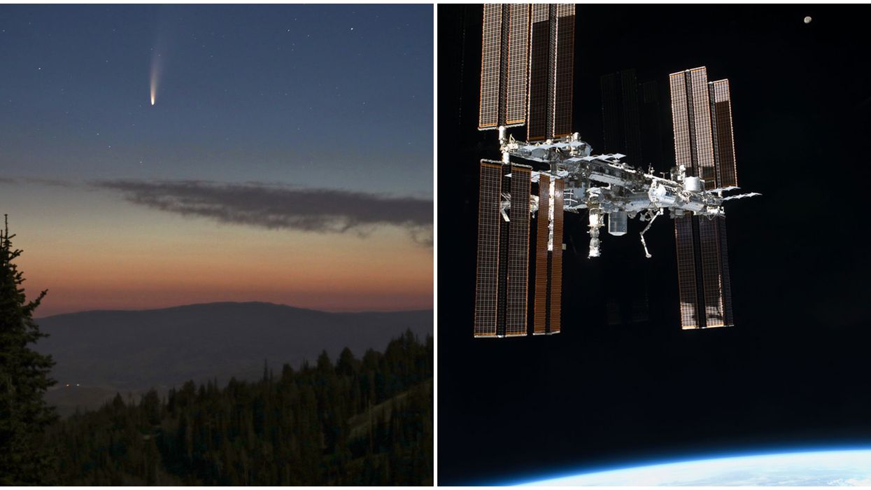 Comet NEOWISE/International Space Station Double Feature Lights Up Canada's Skies Tonight