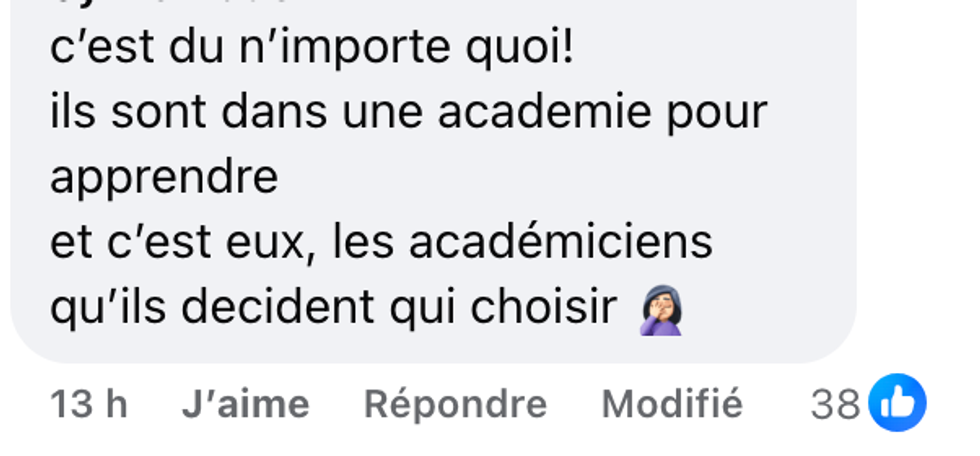 Commentaire du public sur les r\u00e9seaux sociaux de Star Acad\u00e9mie.