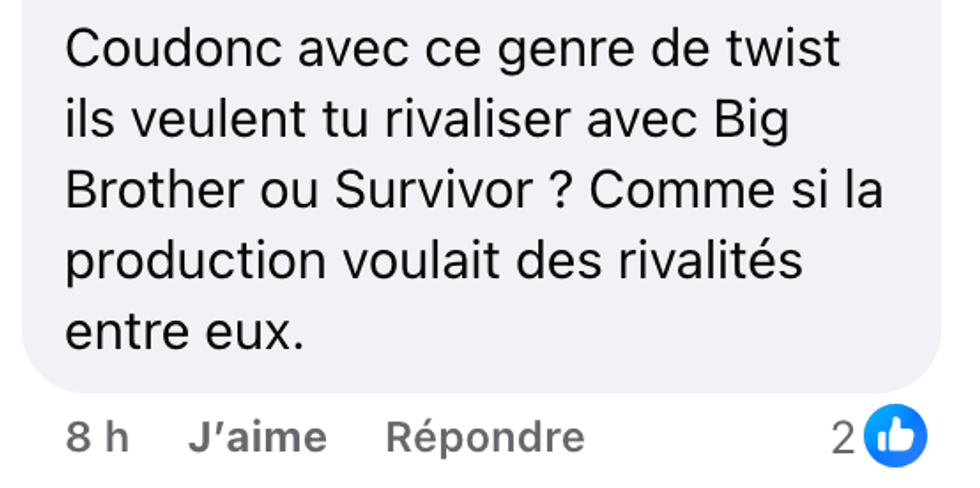 Commentaire du public sur les r\u00e9seaux sociaux de Star Acad\u00e9mie.