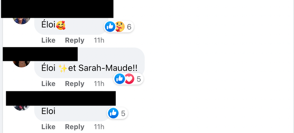 Commentaire Facebook.