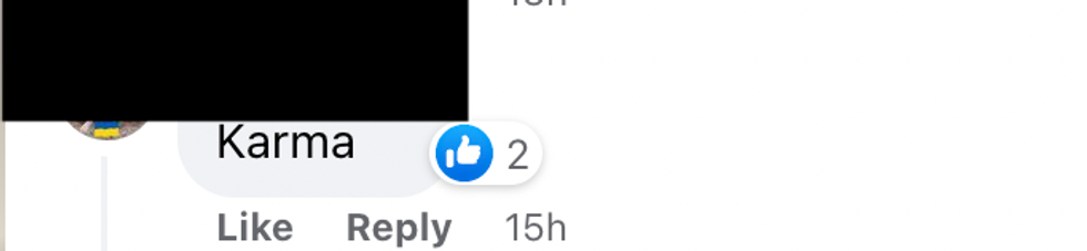 Commentaire Facebook.